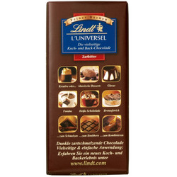 Продуктови Категории Шоколади Lindt L'Universel тъмен шоколад 180гр Тъмен шоколад за готвене и печене
